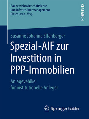 cover image of Spezial-AIF zur Investition in PPP-Immobilien